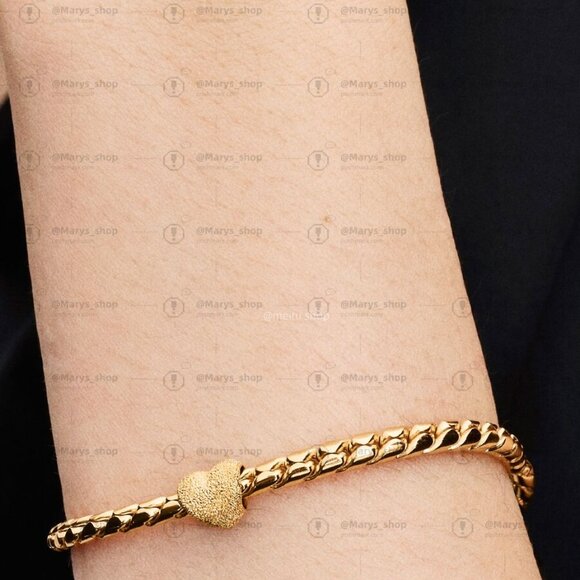 Pandora Textured Heart Mini Charm|Pendant - Picture 2 of 2